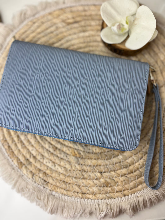 A6 portemonnee binder jeans blauw
