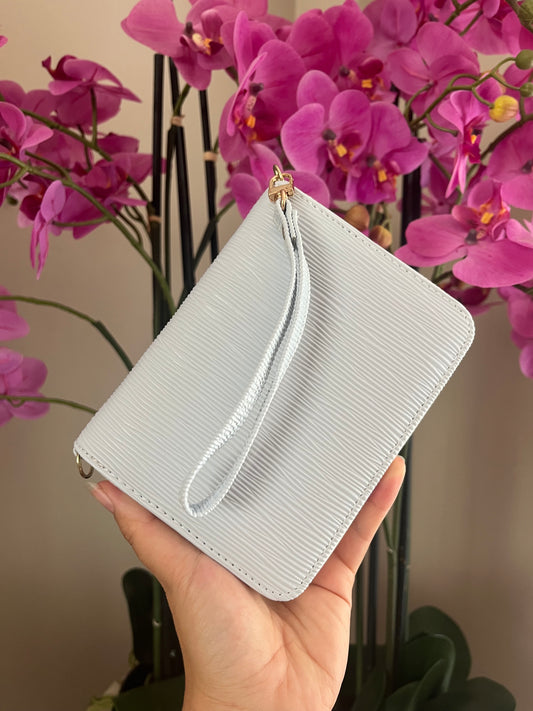 A7 portemonnee binder ijsblauw