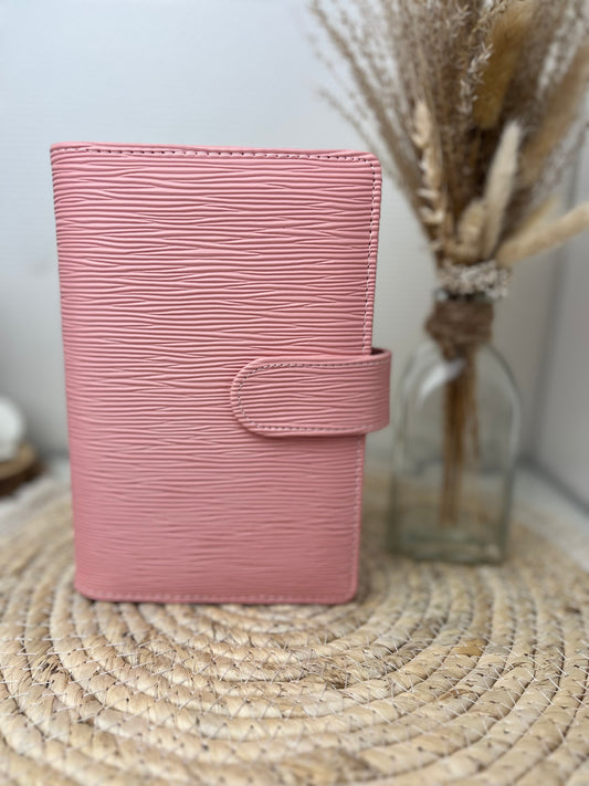 Saffiano binder a6 Peach