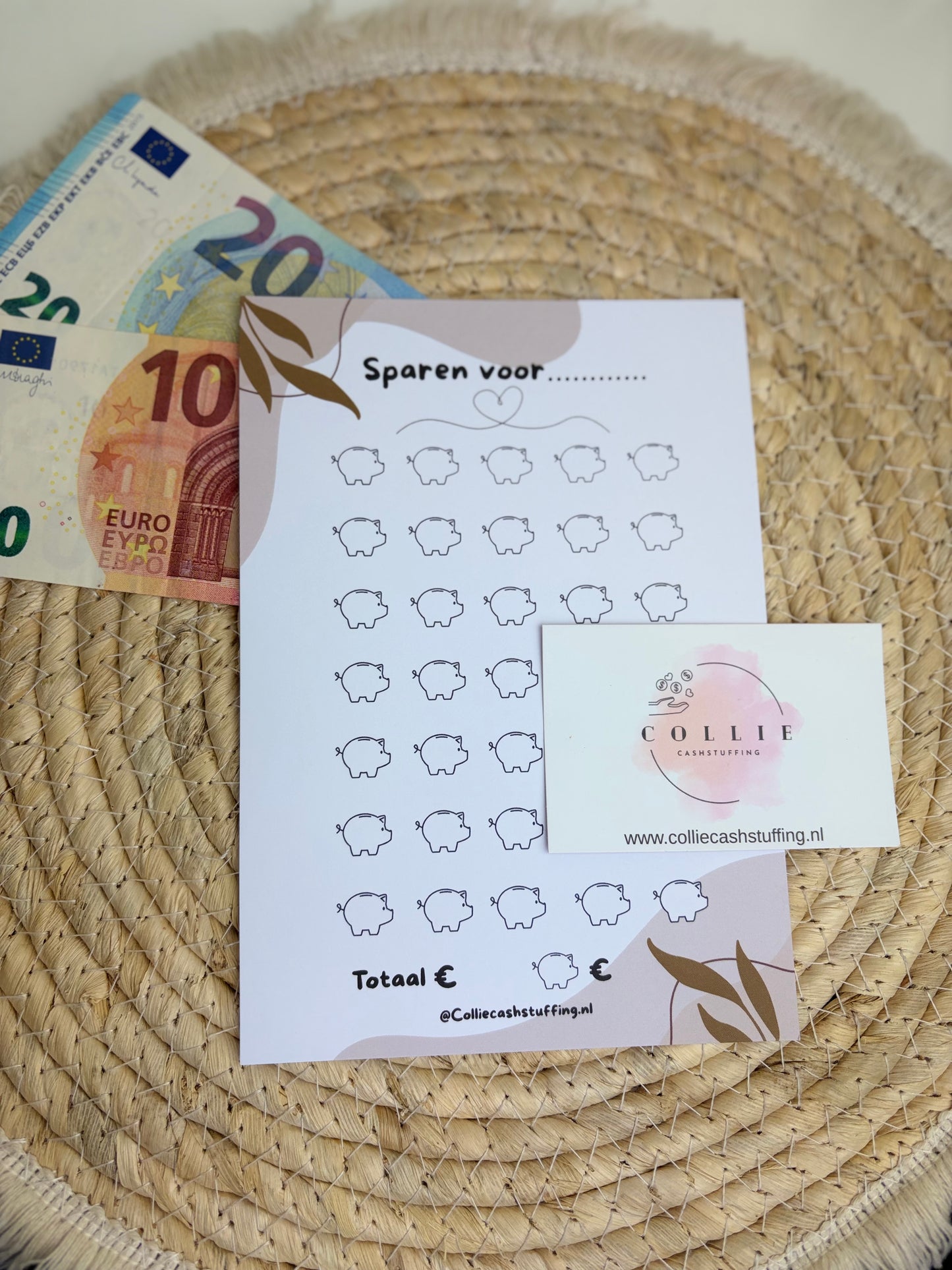 Sparen voor… savings challenge japandi A5