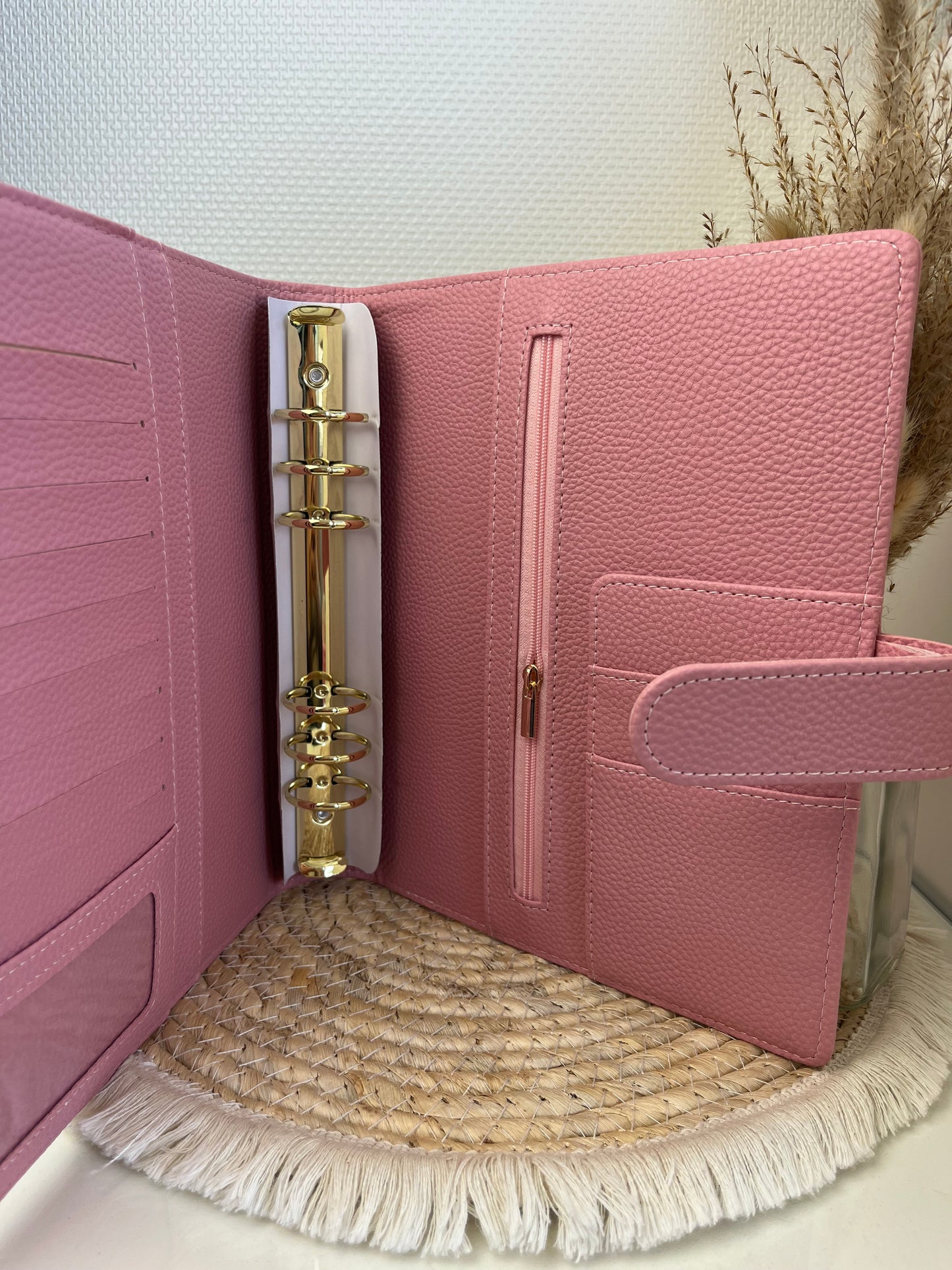 A5 Elegance binder roze