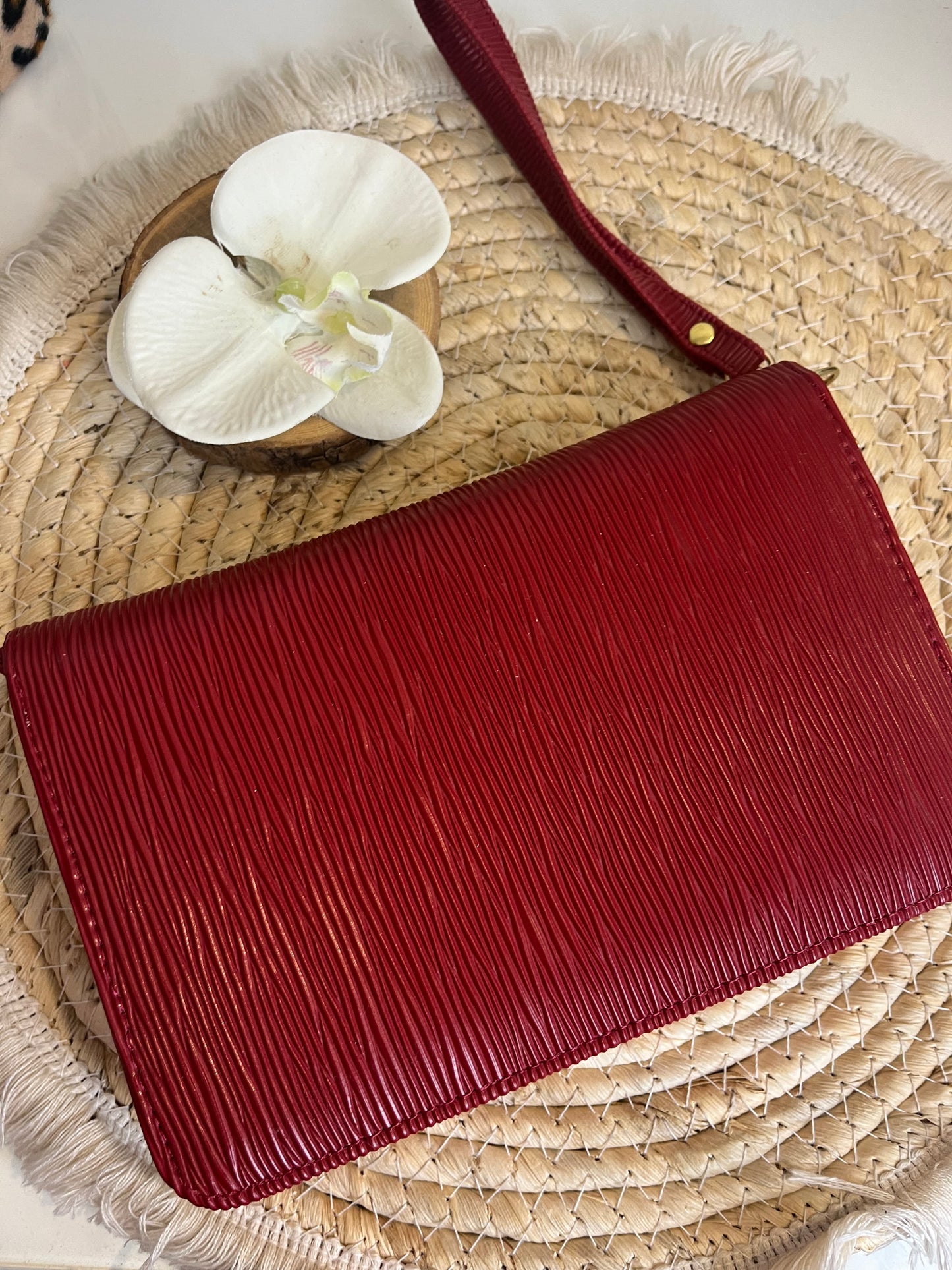 A6 portemonnee binder Bordeaux