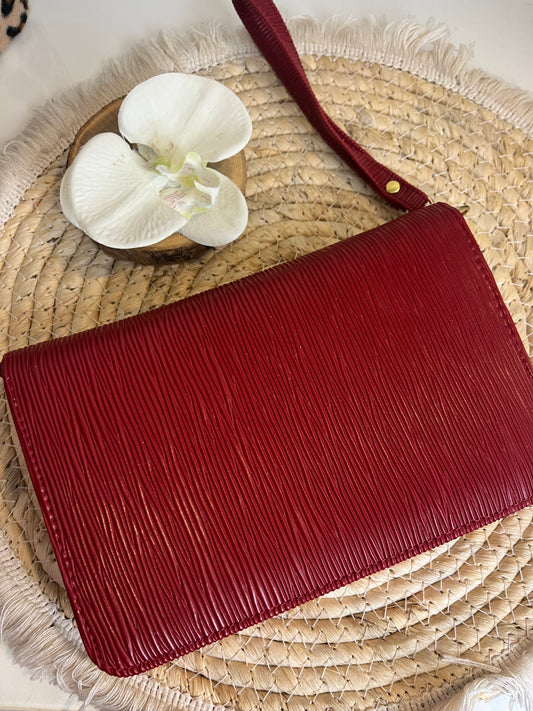 A6 portemonnee binder Bordeaux
