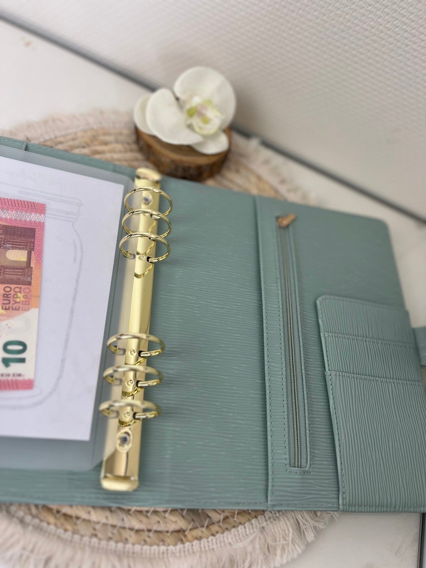 Luxe A5 binder Mint