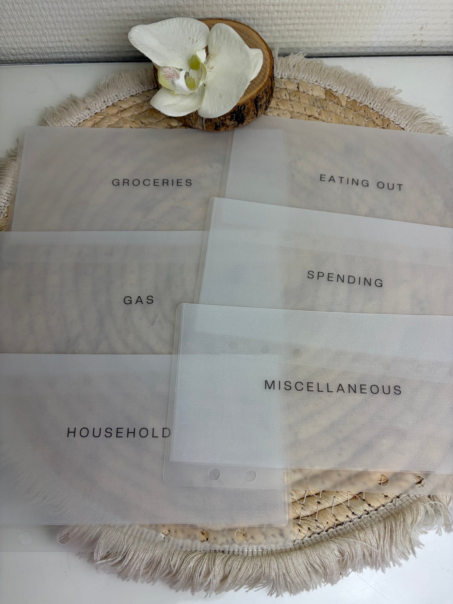 Cashenveloppe met tekst set classic