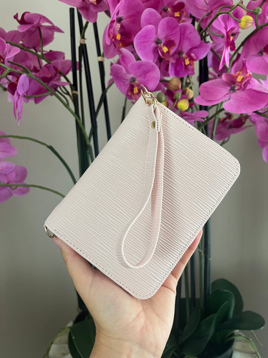 A7 portemonnee binder licht roze