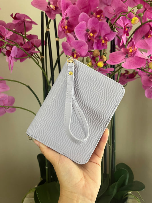 A7 portemonnee binder lila