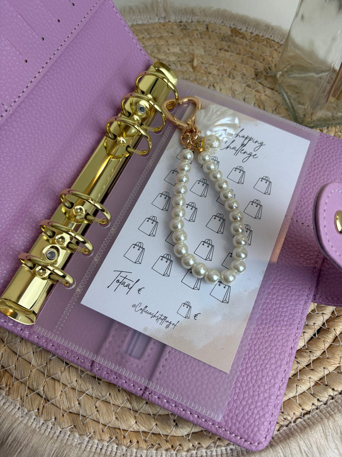 Luxe pebble binder Lila