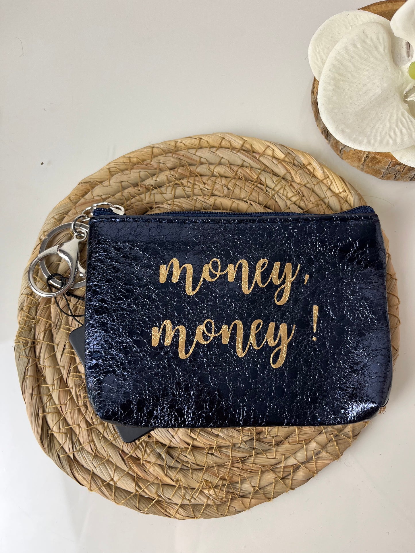 Money! Portemonnee donker blauw