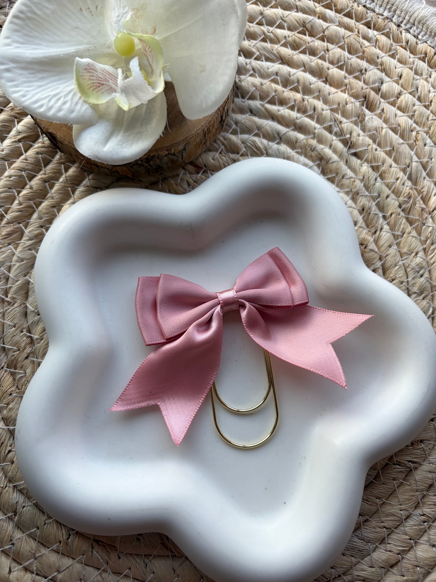 Binder bow oud roze