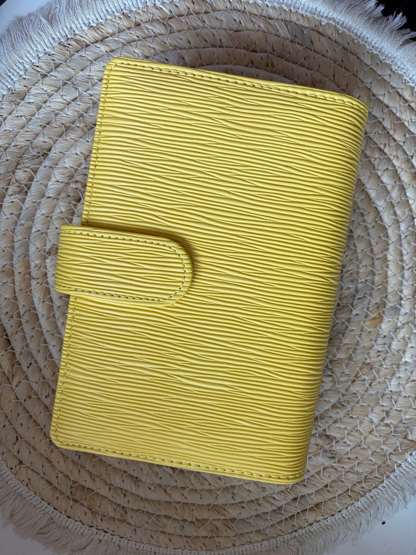Saffiano binder a6 yellow