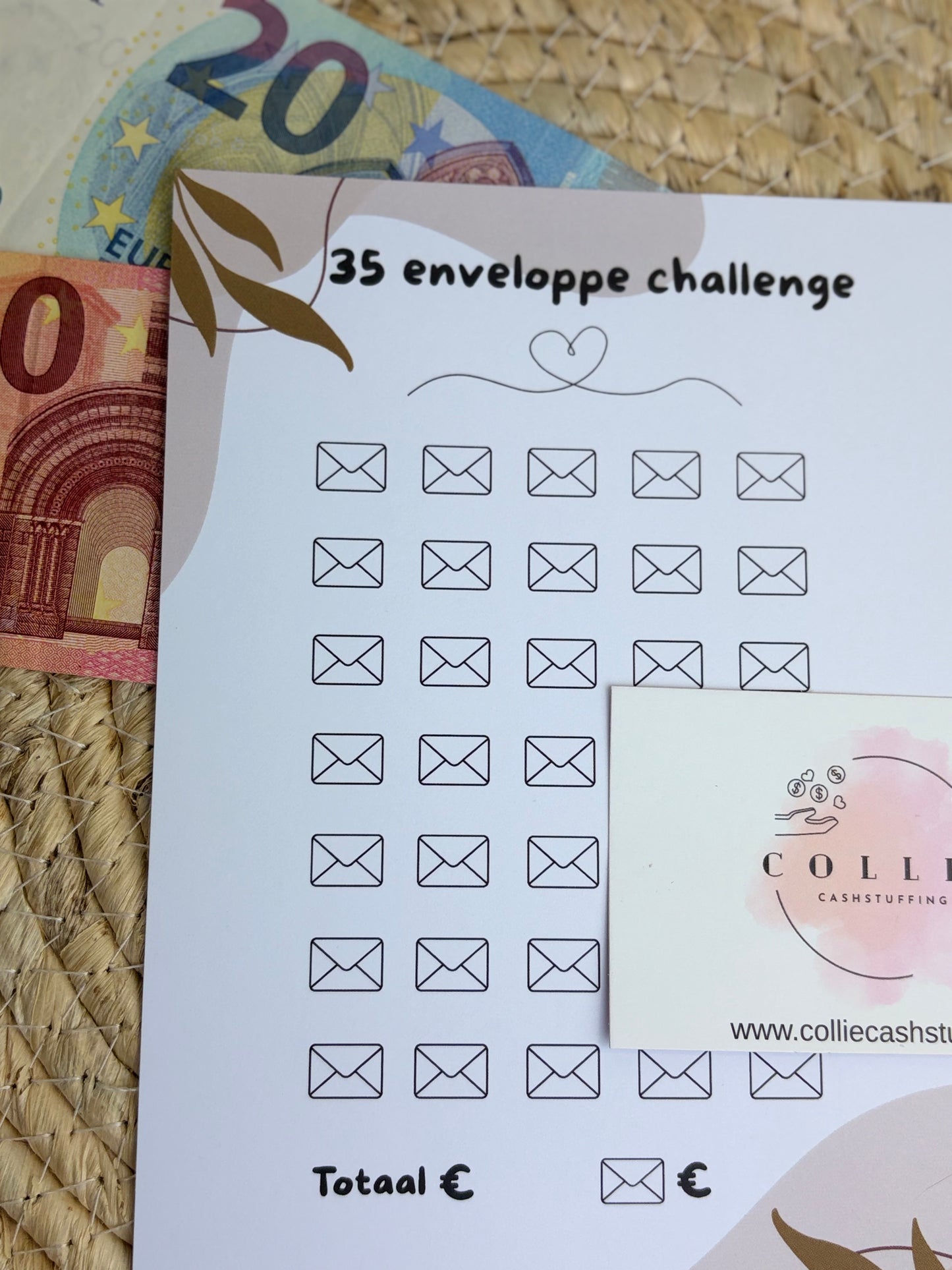 35 enveloppe challenge japandi A5