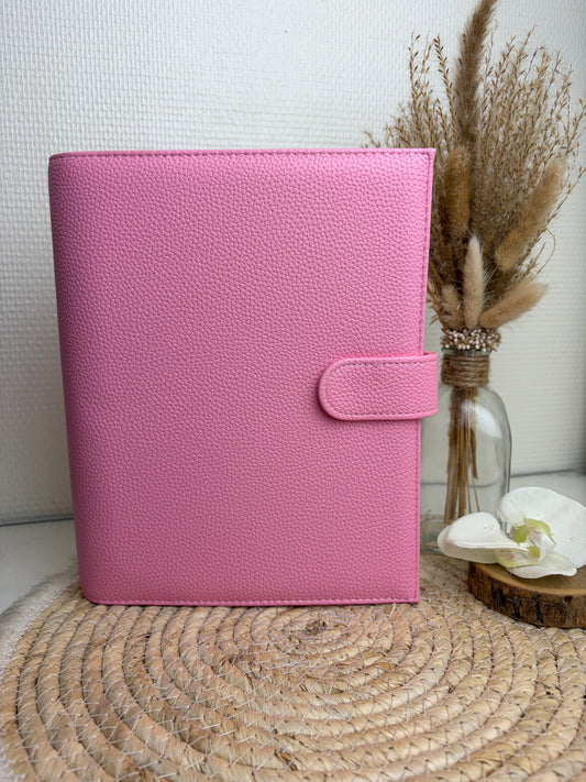 A5 binder dubbele drukknop Barbie roze goud