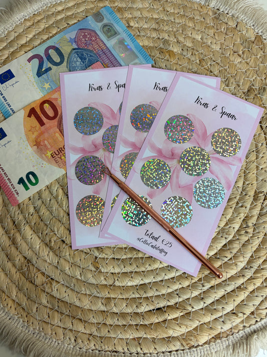 Kras en spaar roze A6