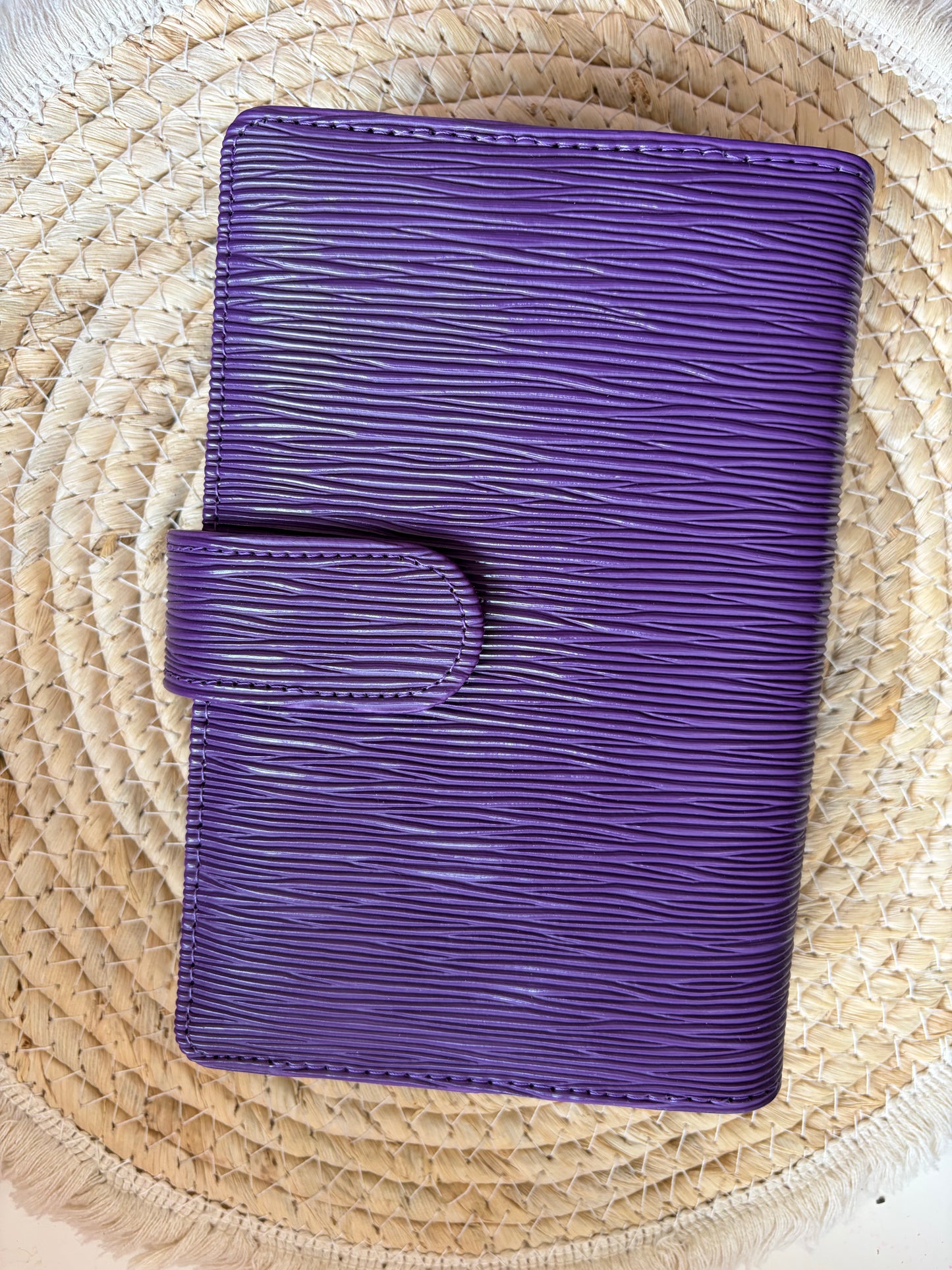 Saffiano binder a6 purple