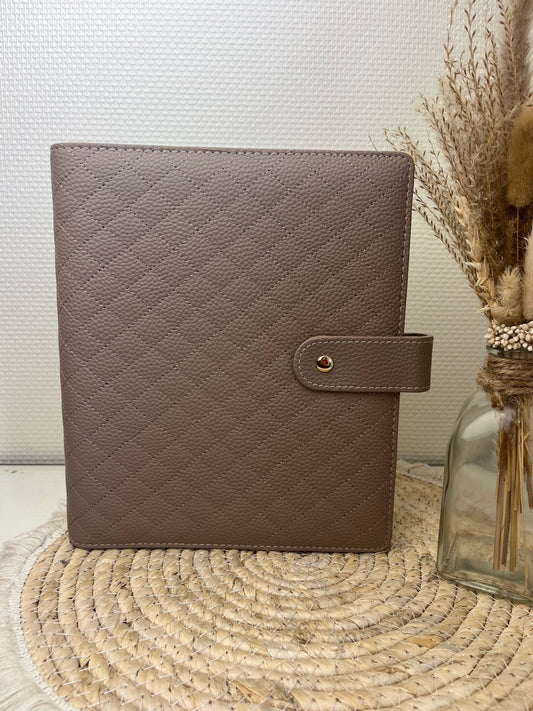 Luxe pebble binder A5 taupe