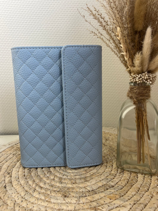 Luxe envelop binder pebble blauw