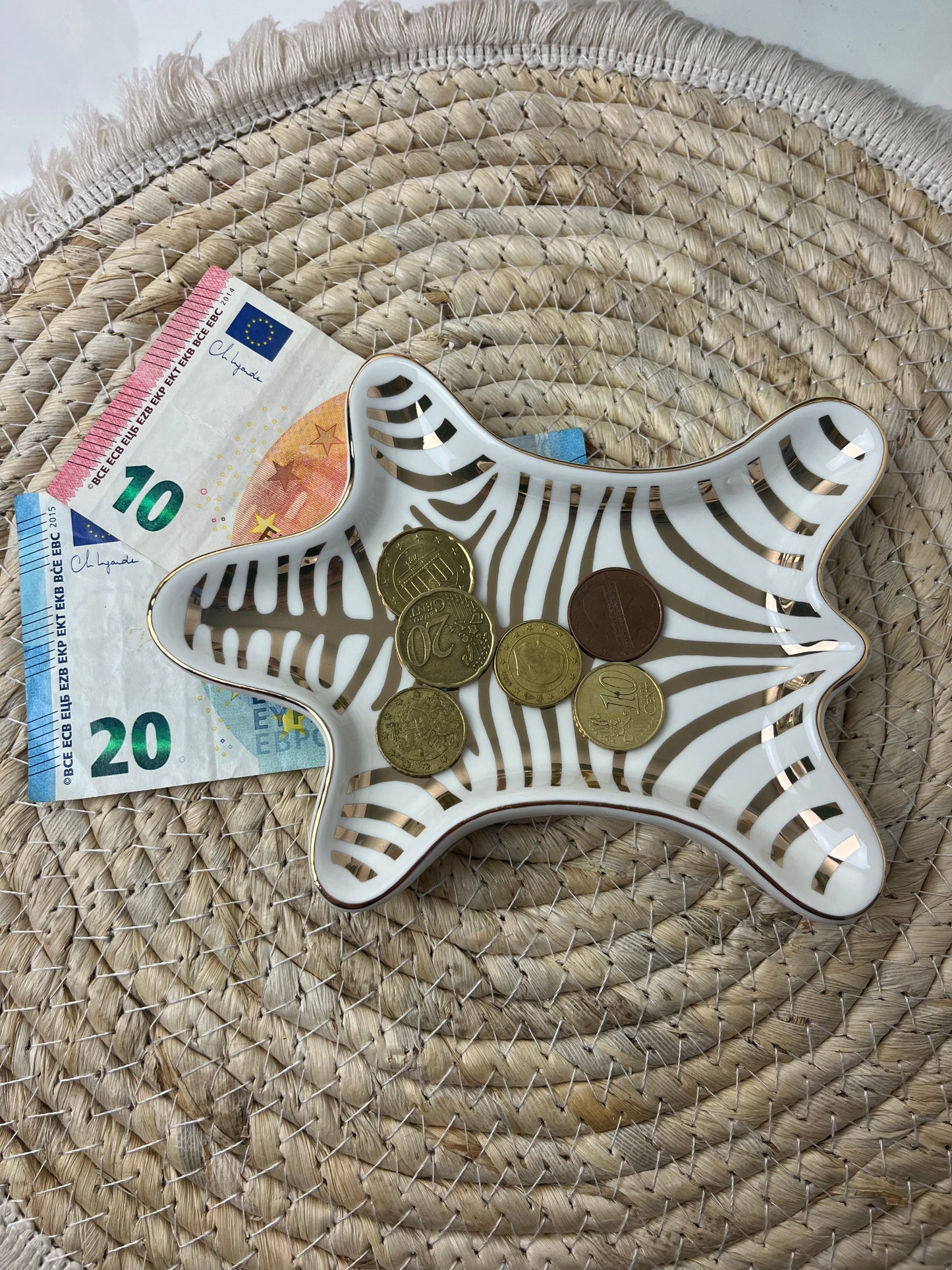 Geld schaaltje zebra