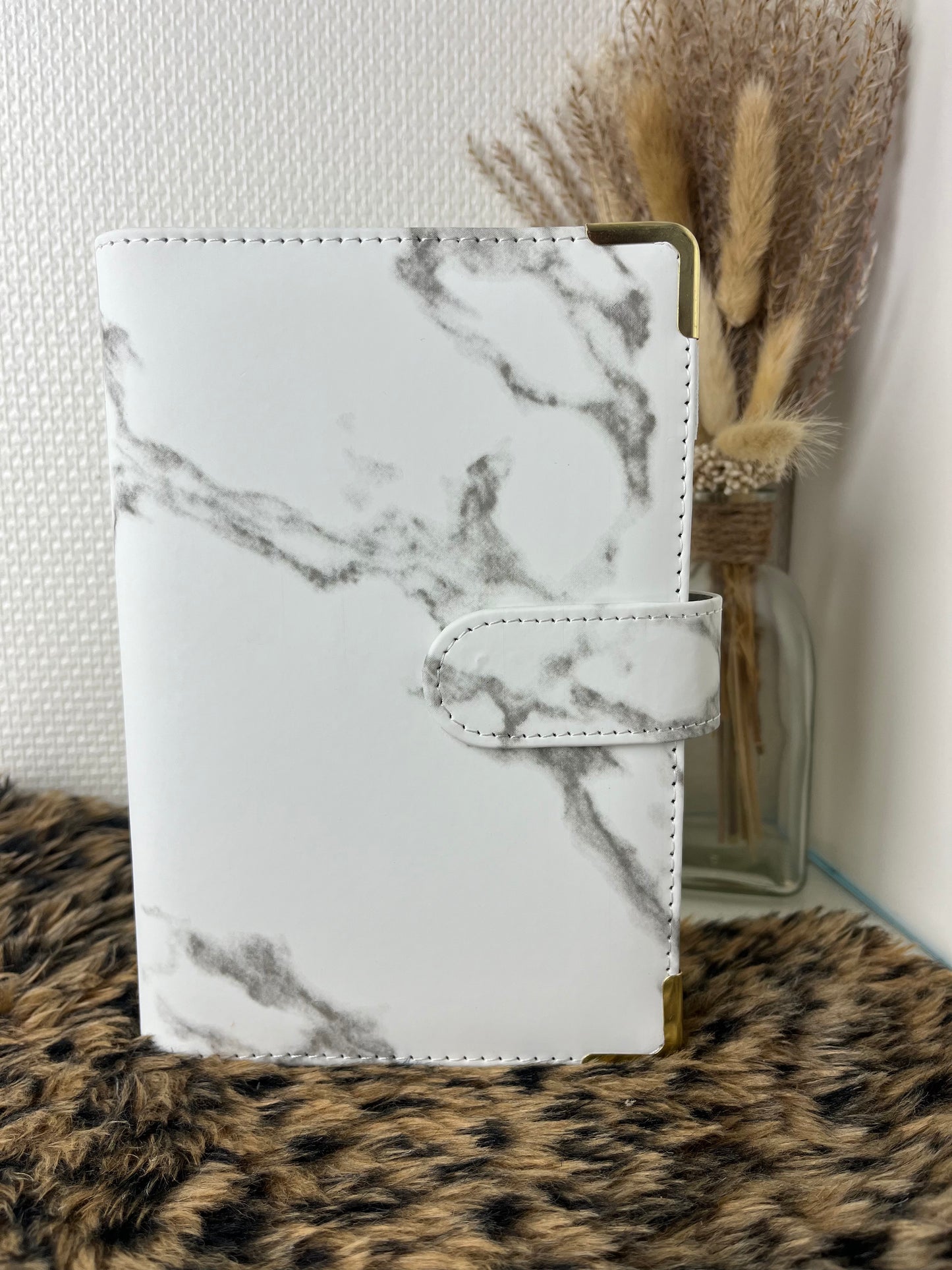 Binder marble wit met 5 zippers