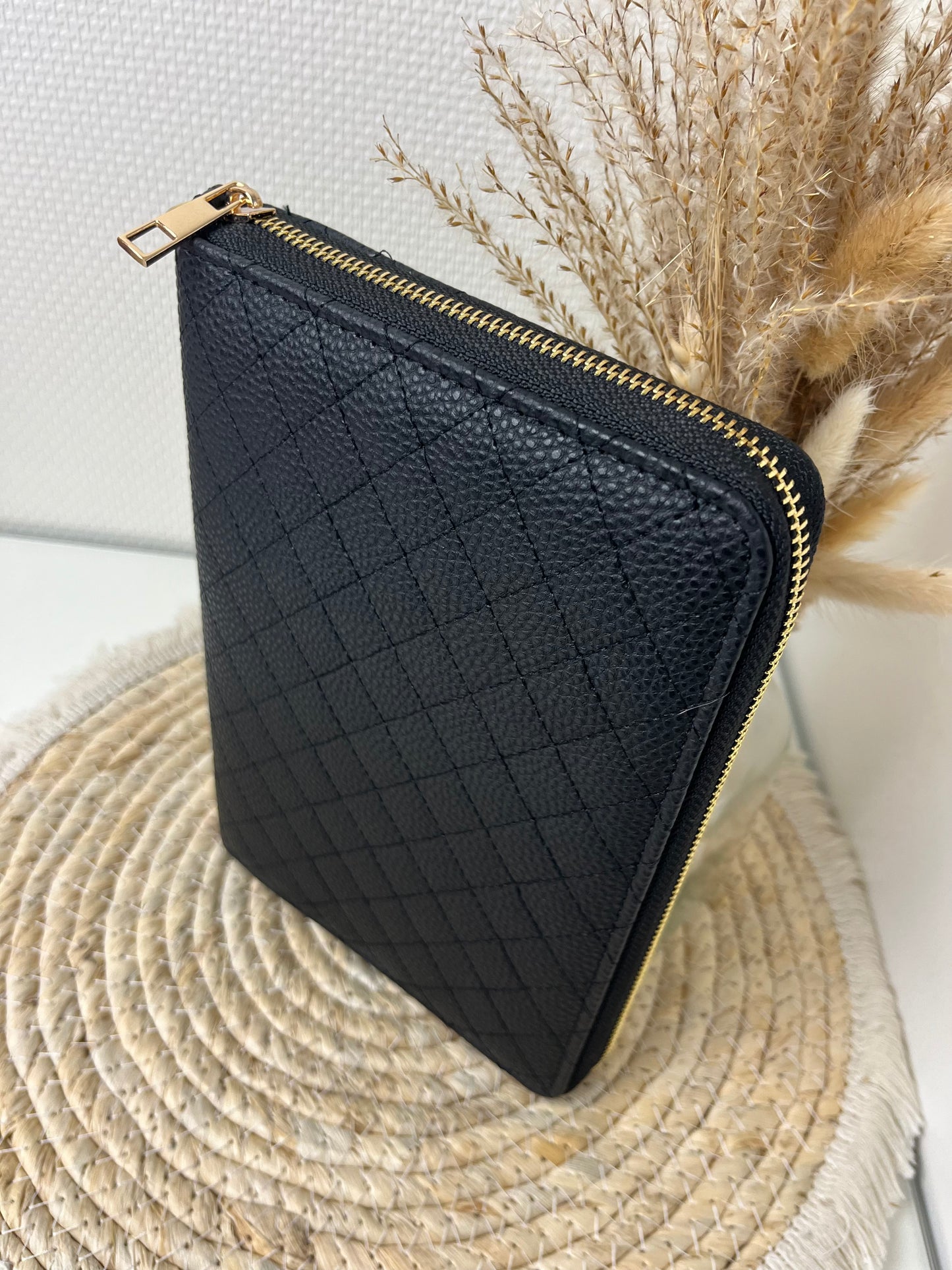 Luxe rits binder zwart