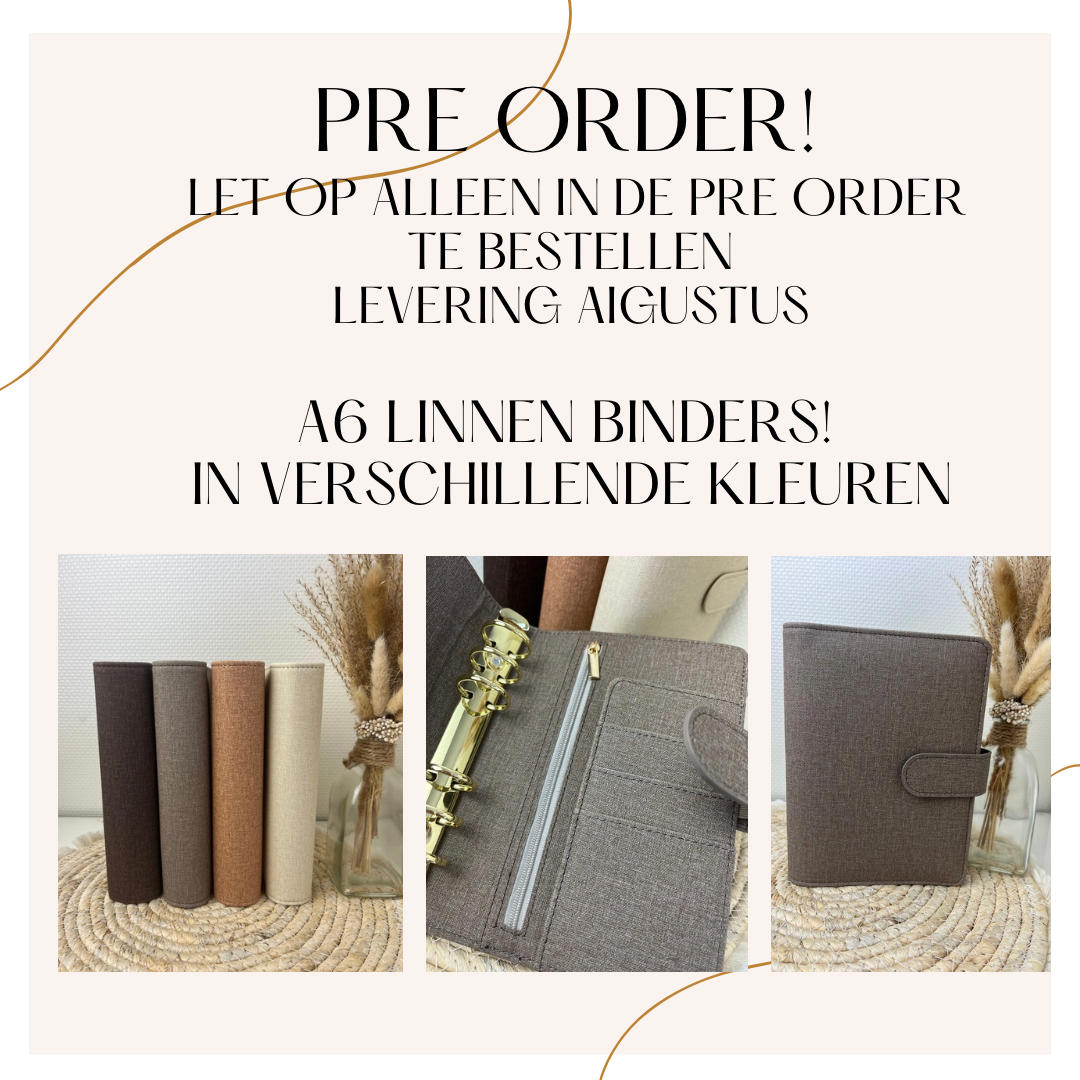 Pre order linnen binder
