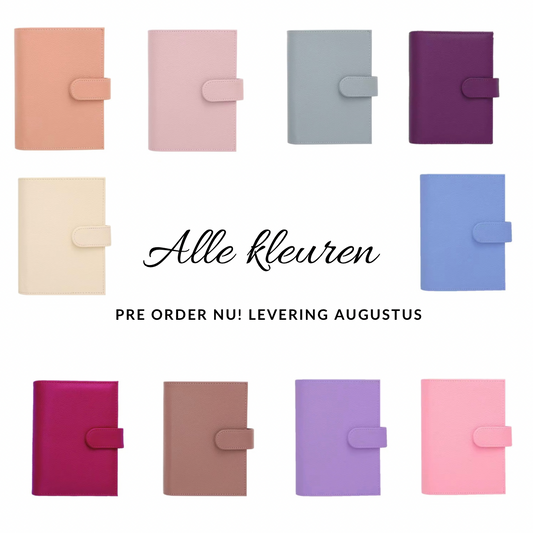 Pre order lederen binder A6