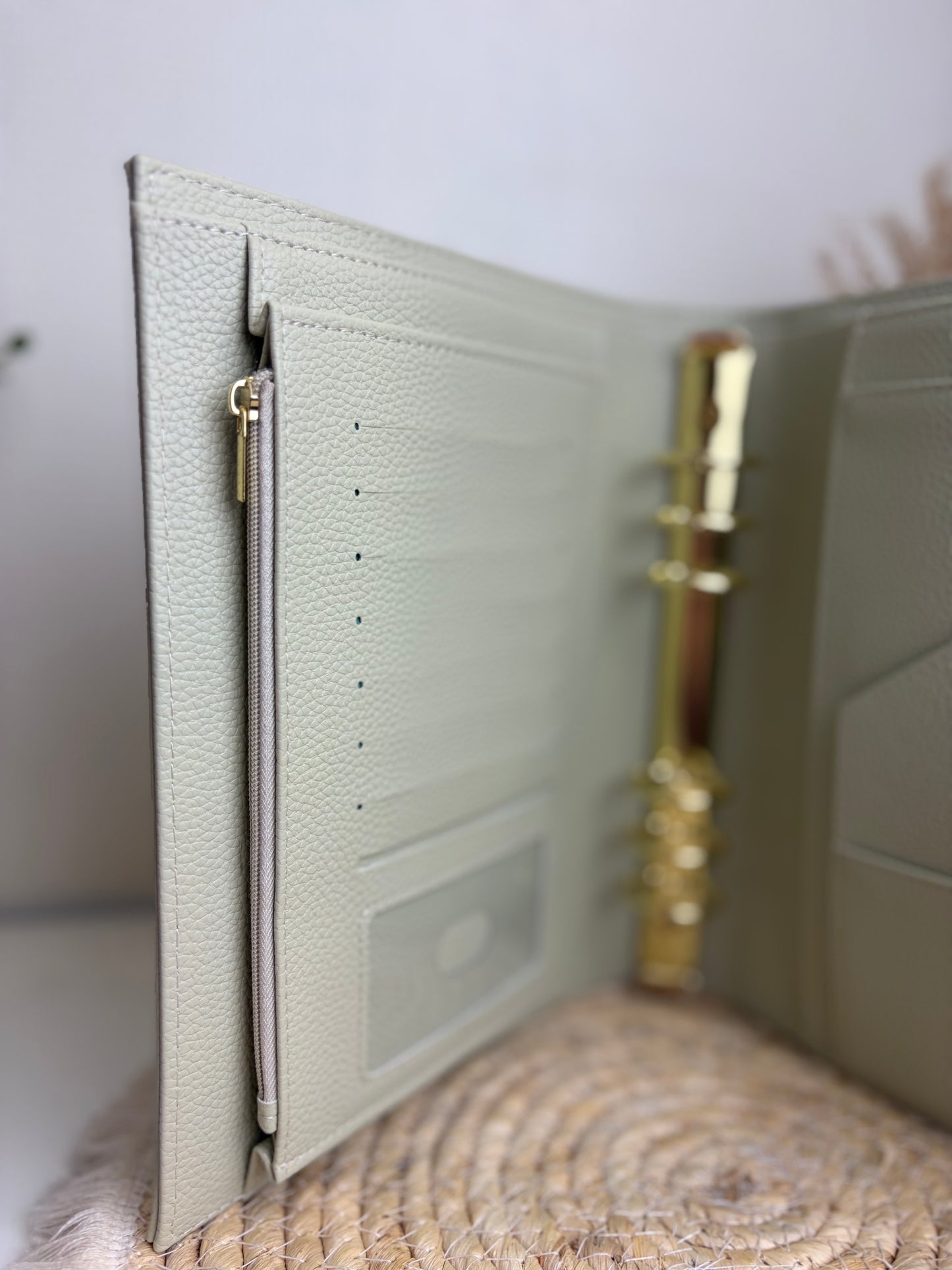 A5 binder dubbele drukknop licht groen