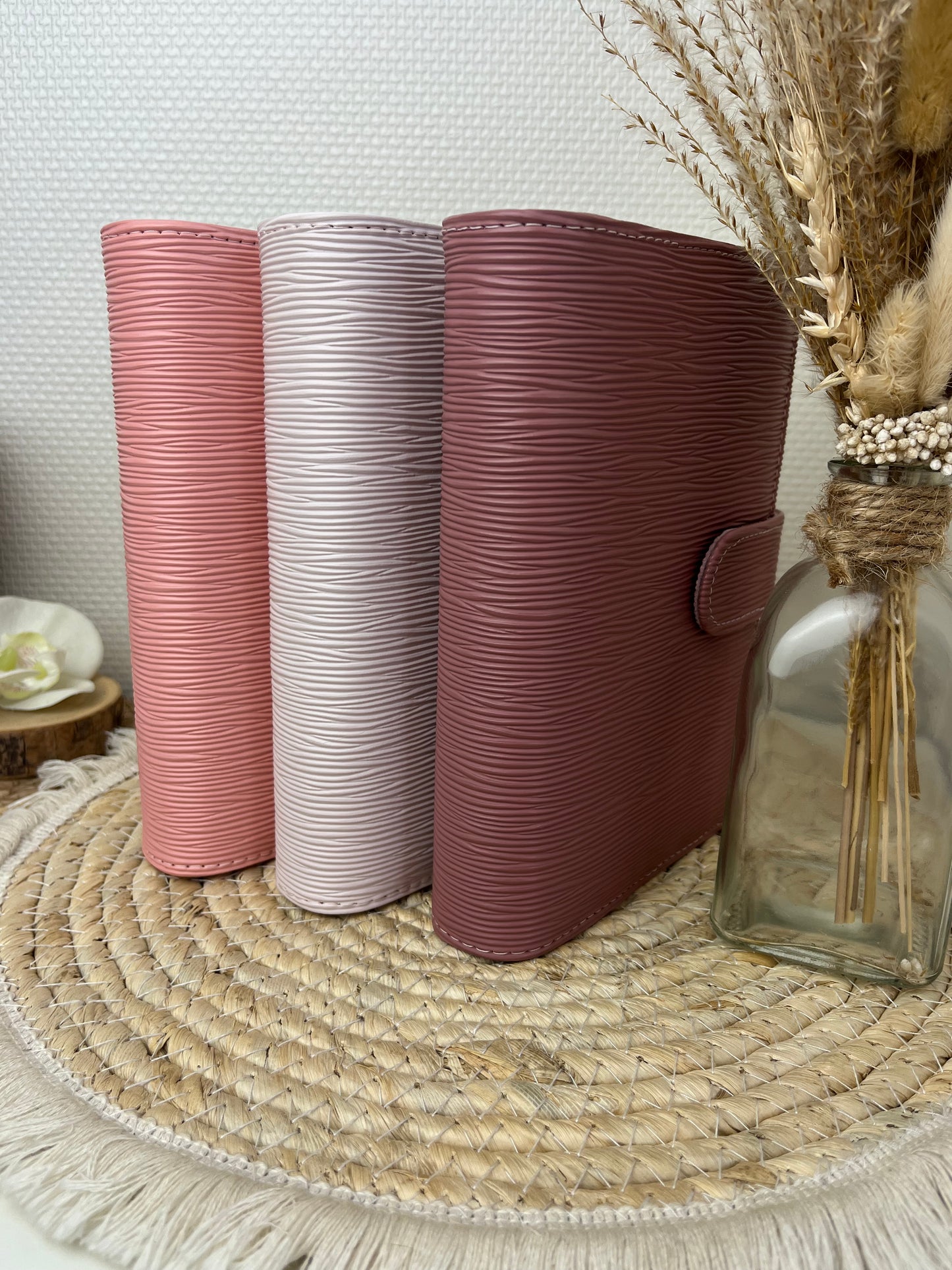 Saffiano binder a6 mauve