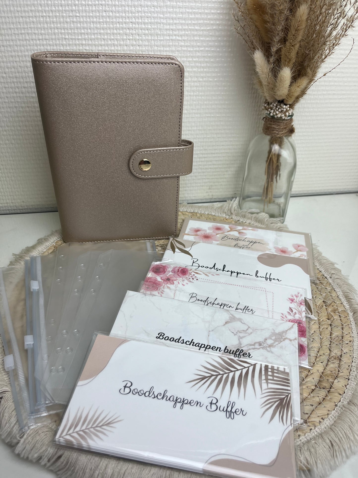 Boodschappen binder metallic A6
