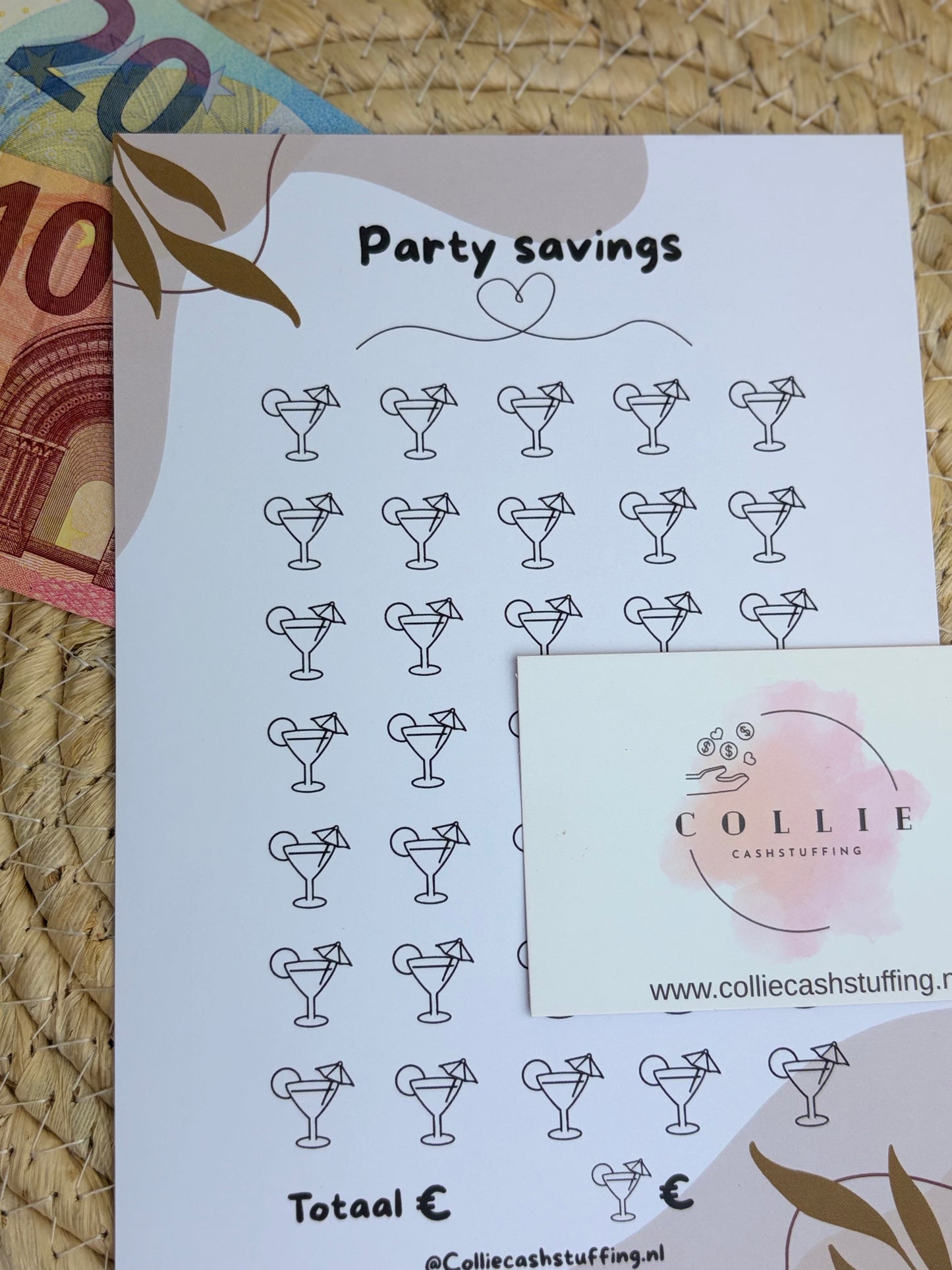 Party savings challenge japandi A5