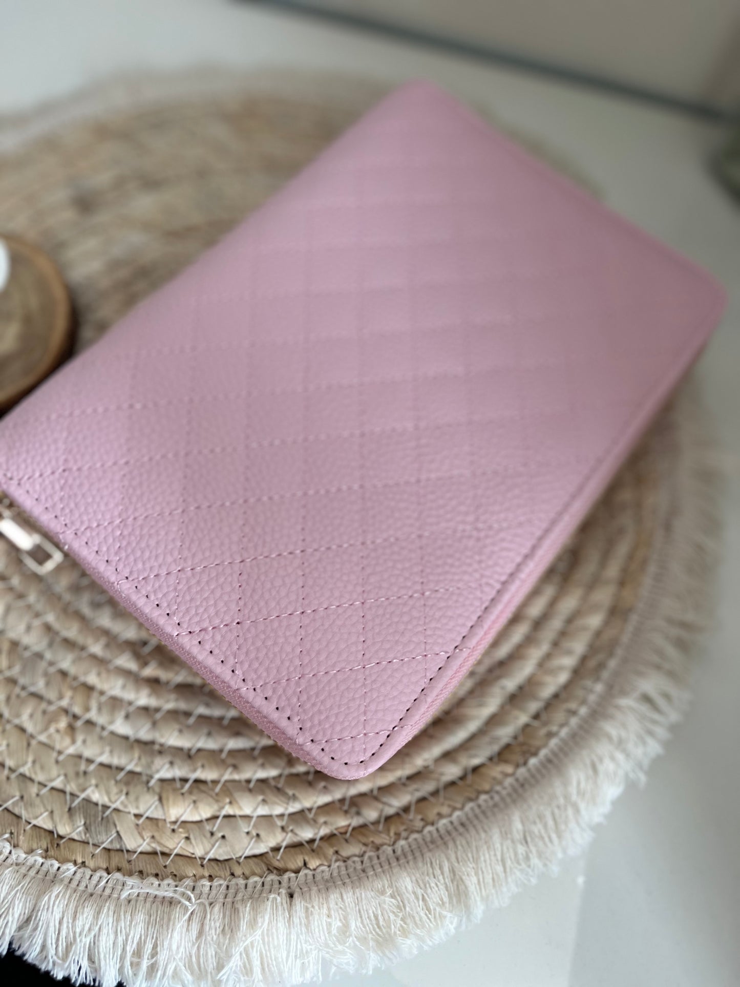 Luxe rits binder a6 babyroze