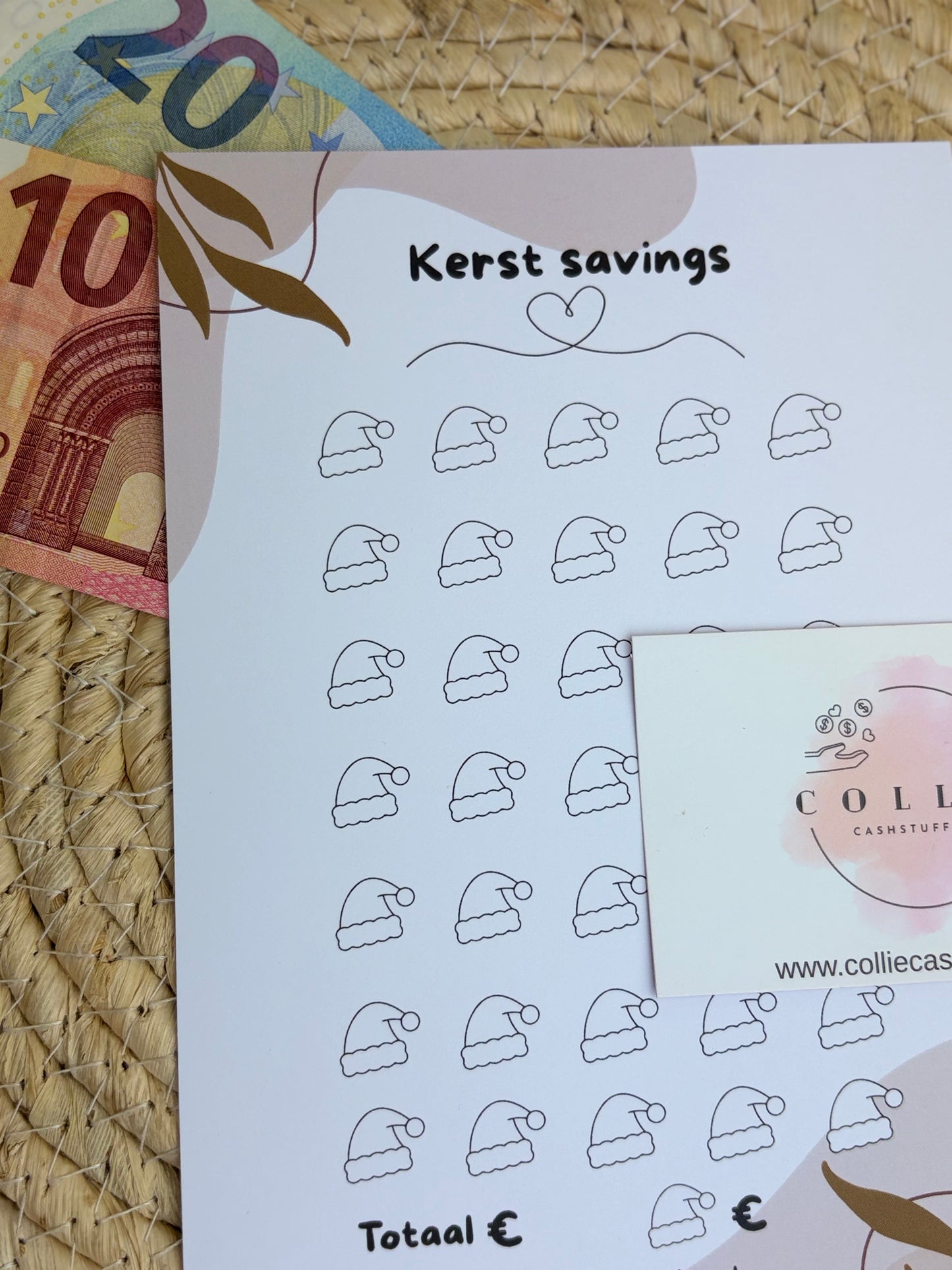 Kerst savings challenge japandi A5