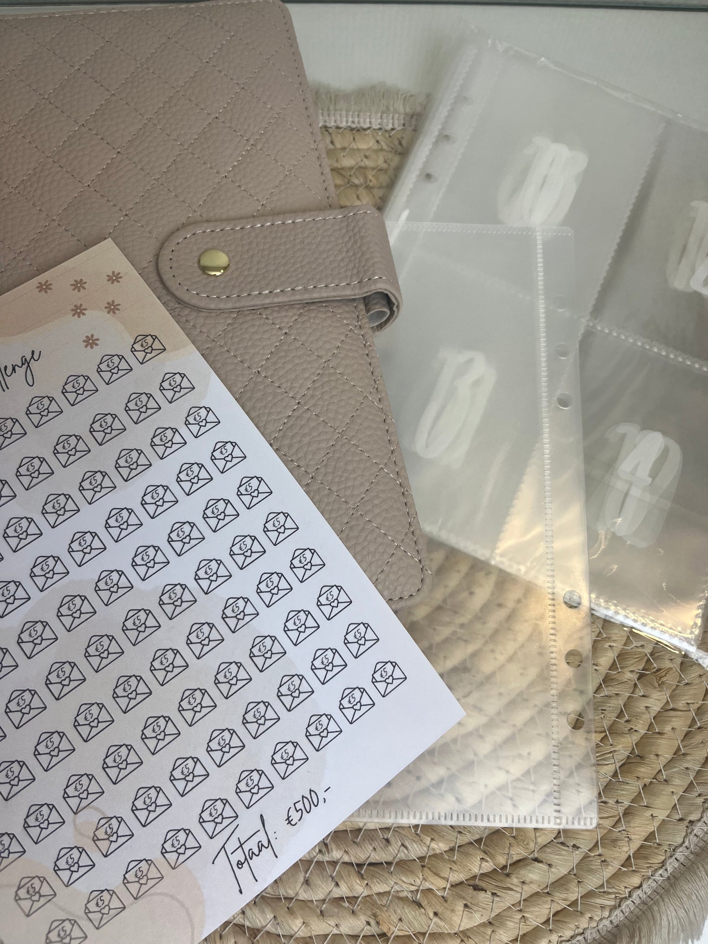 Luxe 100 enveloppe set pebble