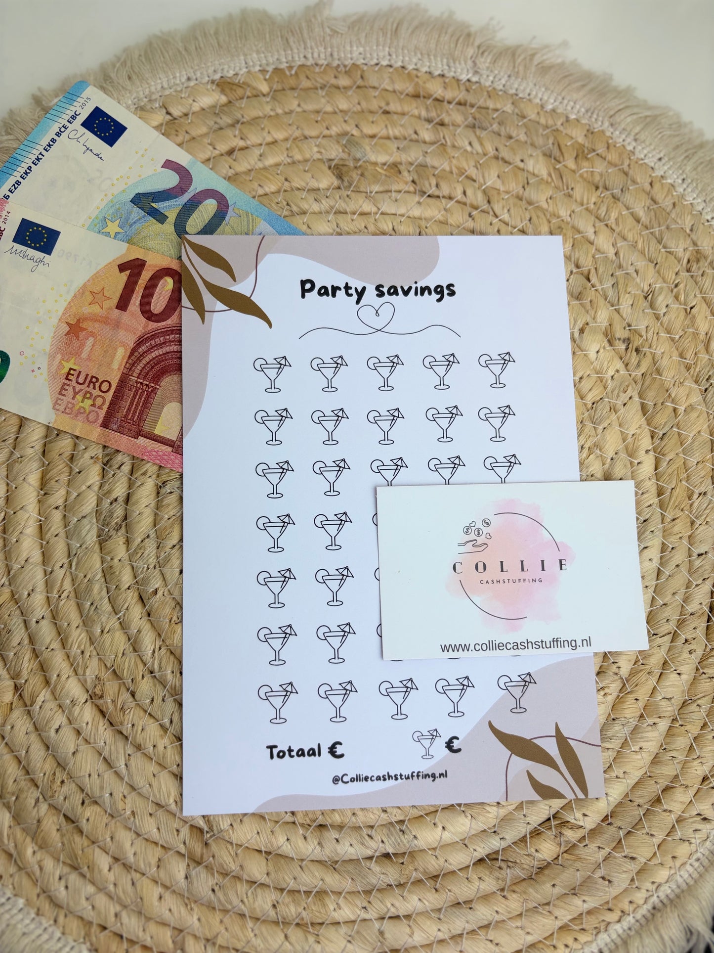 Party savings challenge japandi A5