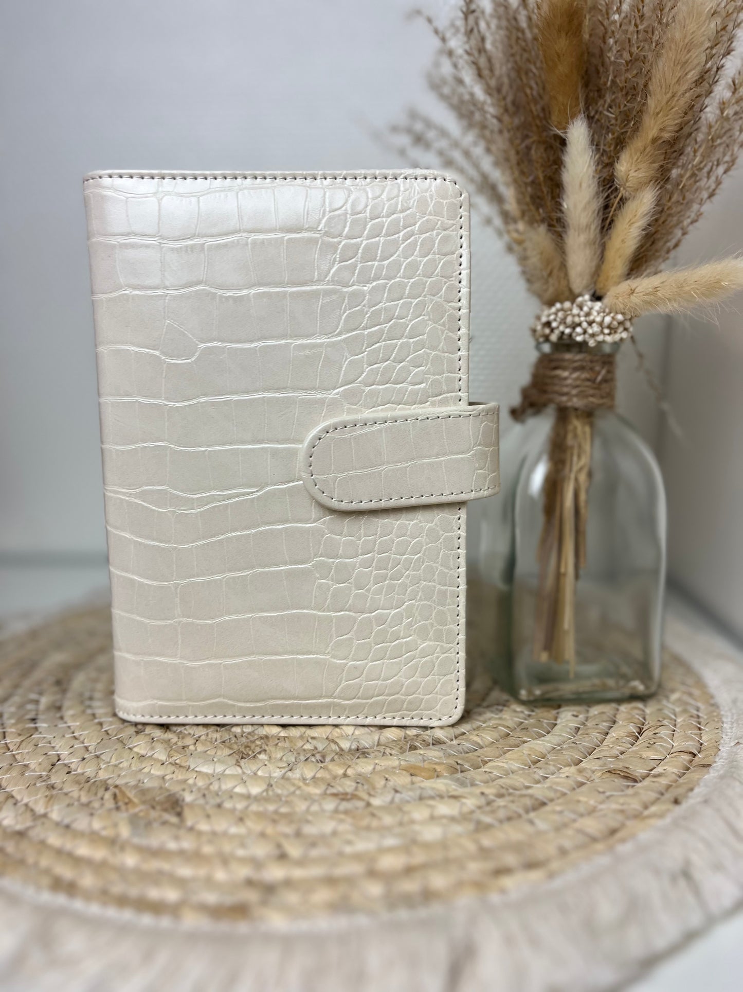 Binder croco wit A6