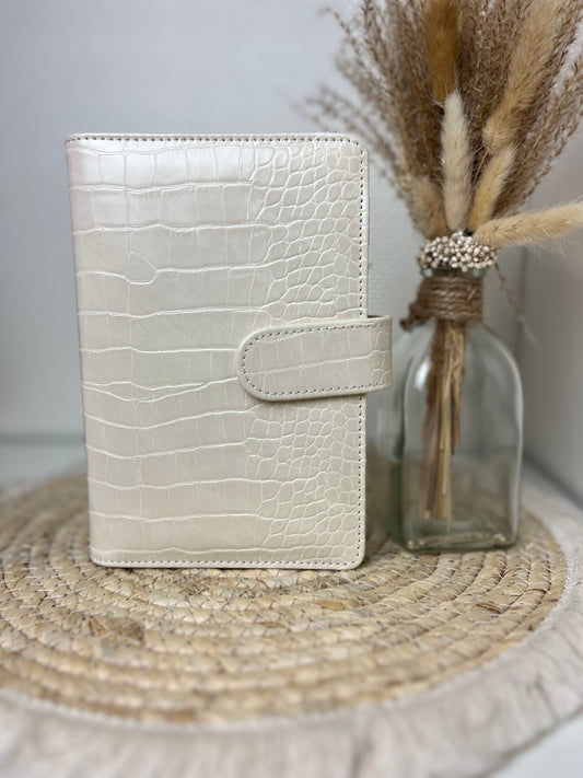 Binder croco wit A6