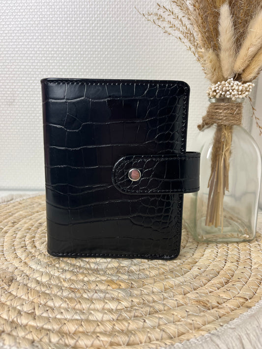 A7 binder croco zwart