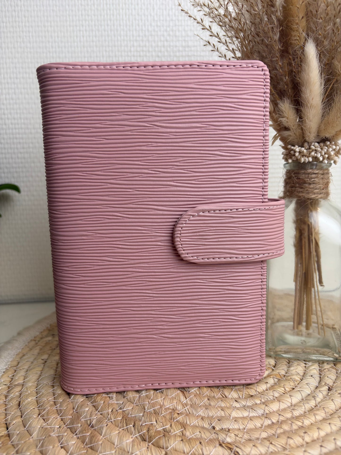 Saffiano binder a6 roze