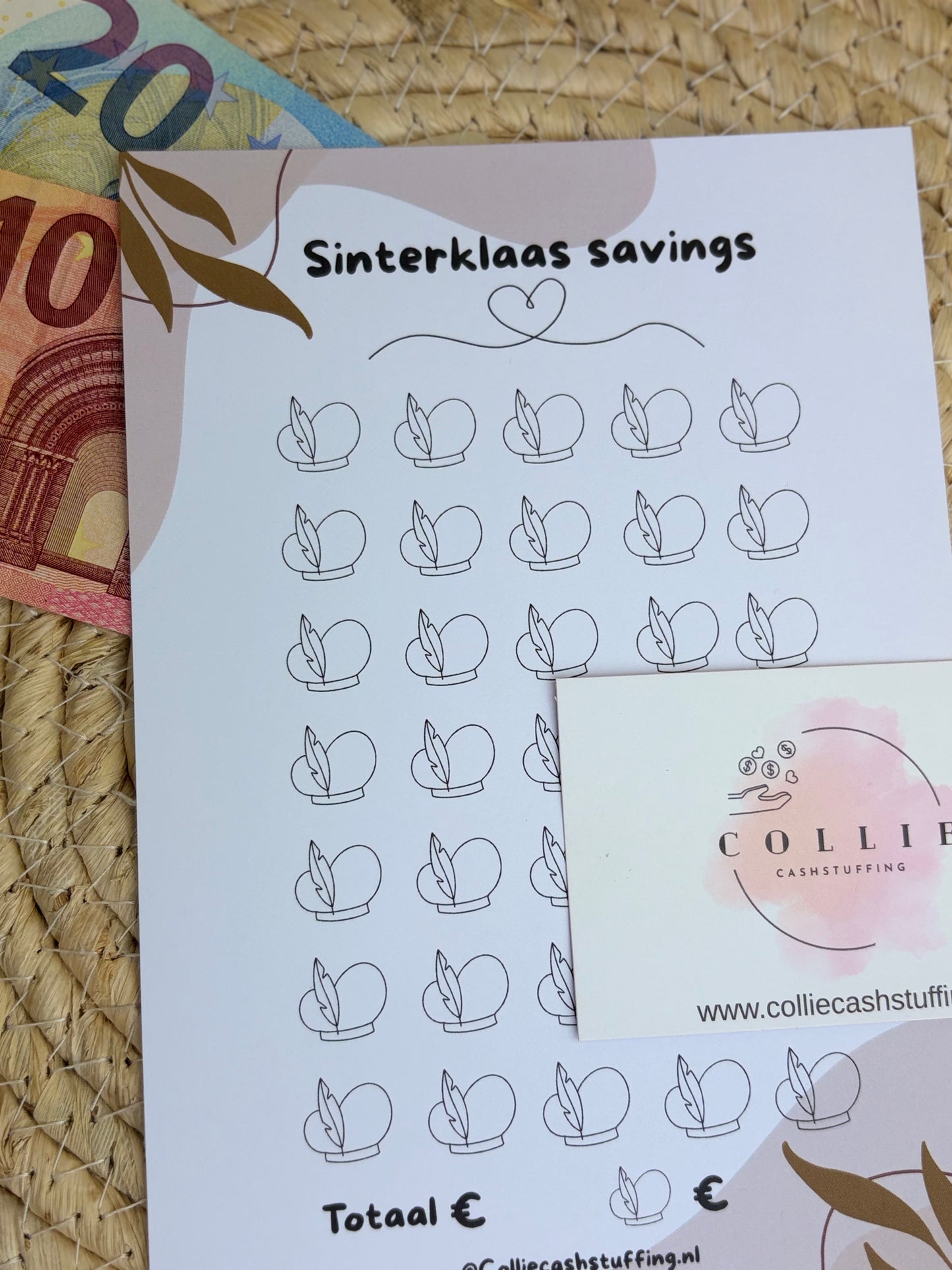 Sinterklaas savings challenge japandi A5