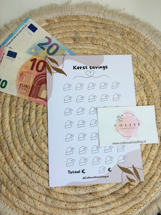 Kerst savings challenge japandi A5