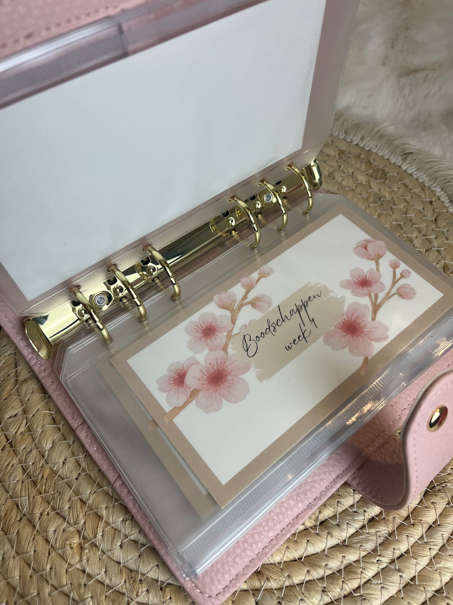 Boodschappen dashboard set blossom A6