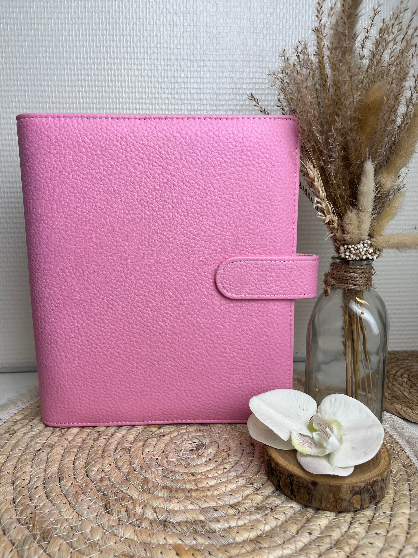 A5 binder Barbie pink