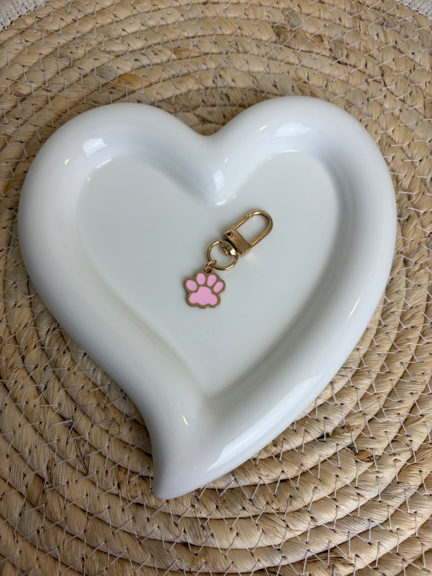 Dierenpootje hanger roze