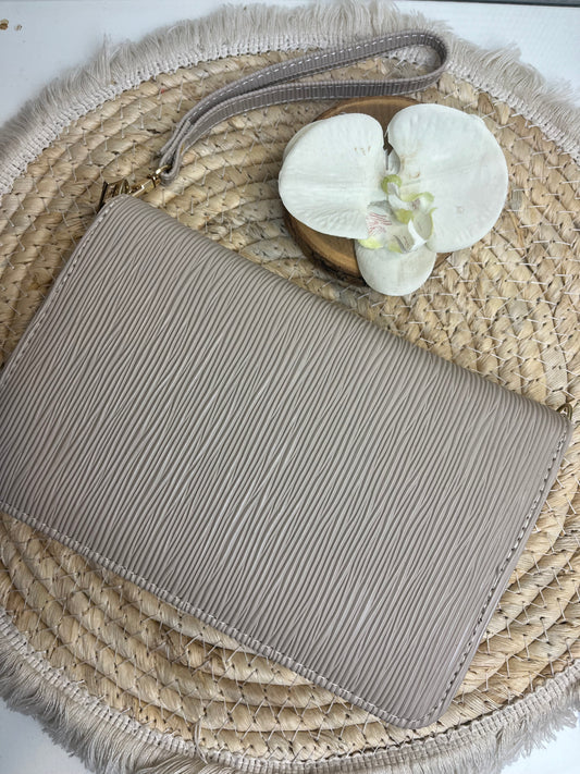 A6 portemonnee binder beige