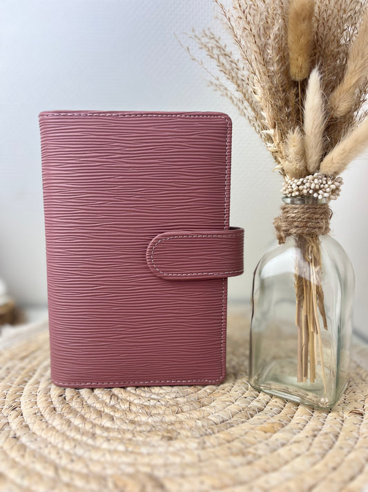 Saffiano binder a6 mauve