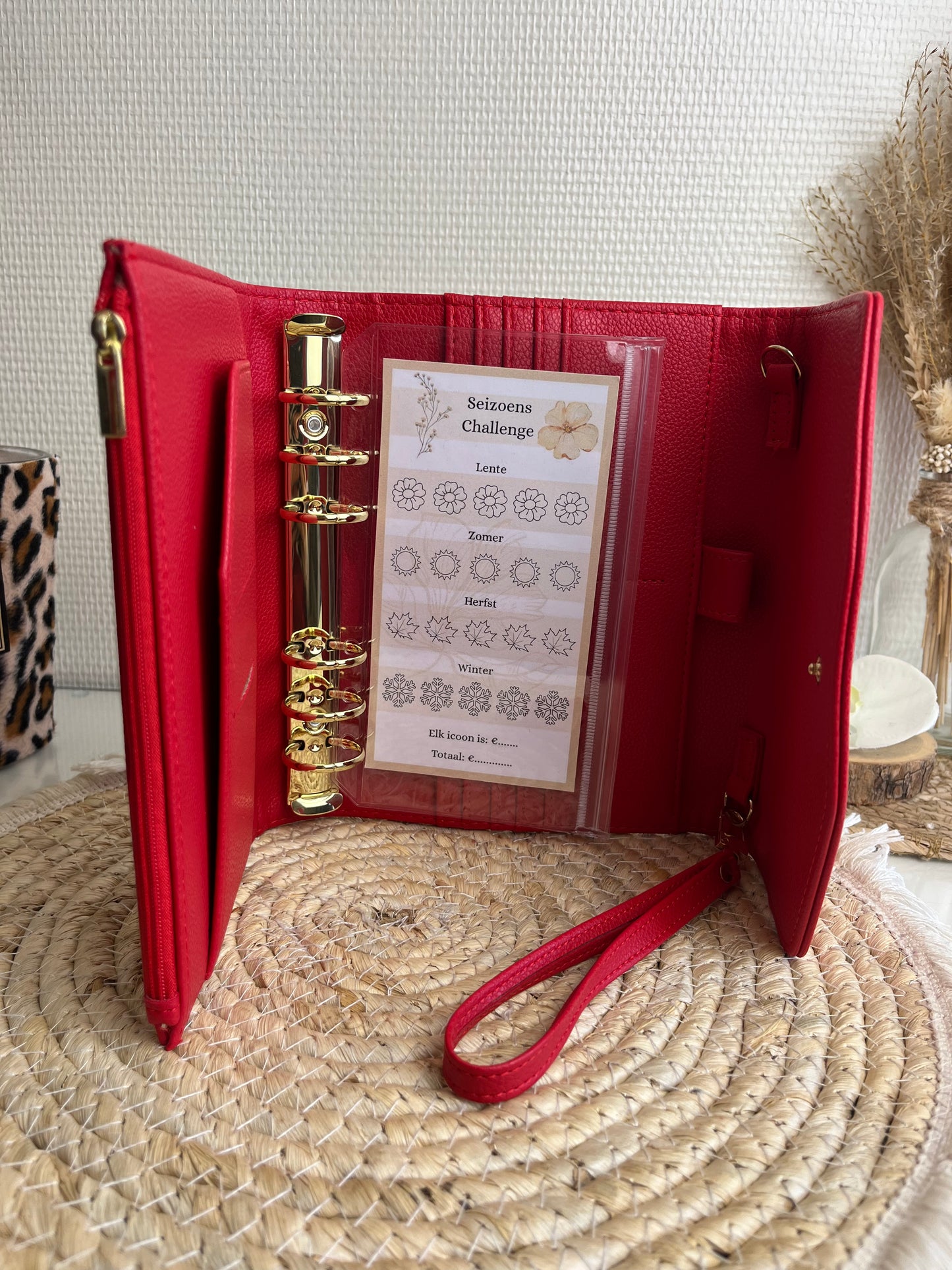 Diva A6 binder rood