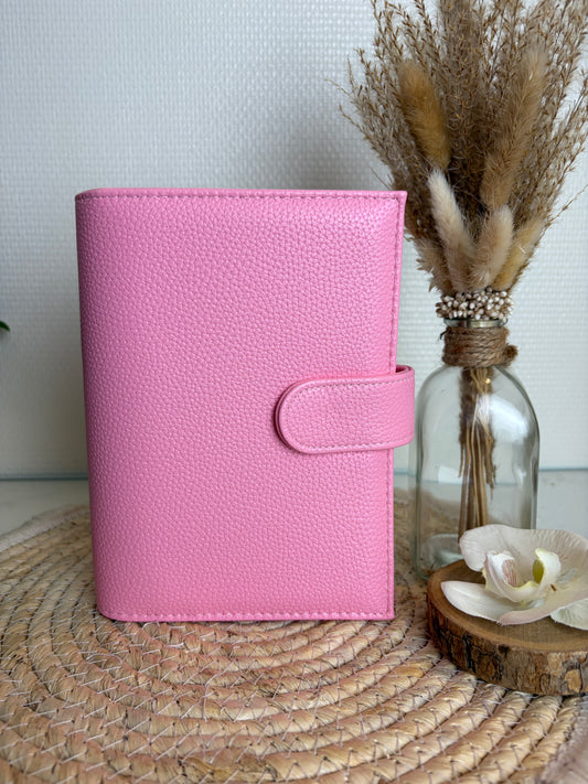 A6 binder dubbele drukknoop Barbie roze