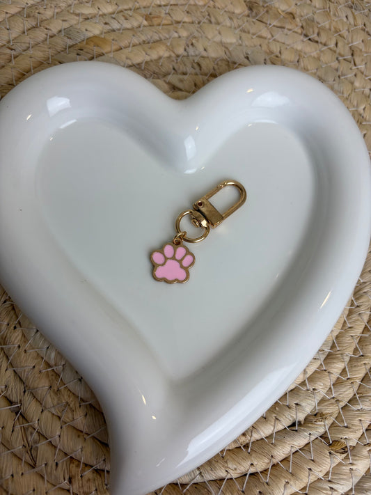 Dierenpootje hanger roze