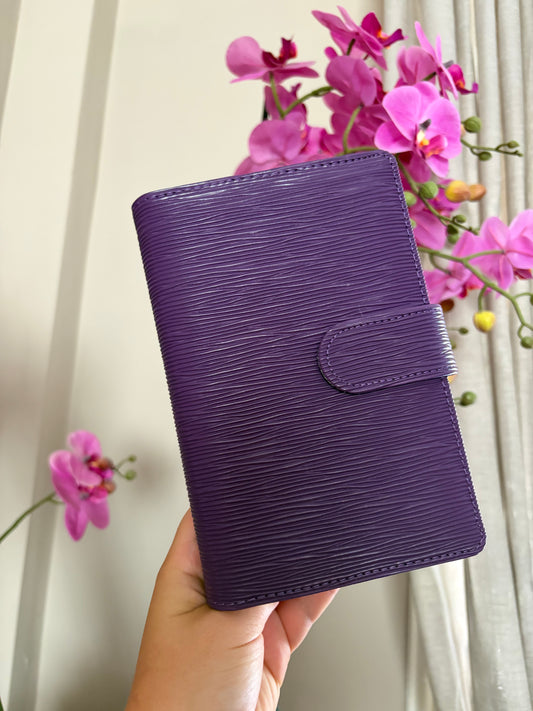 Saffiano binder a6 purple