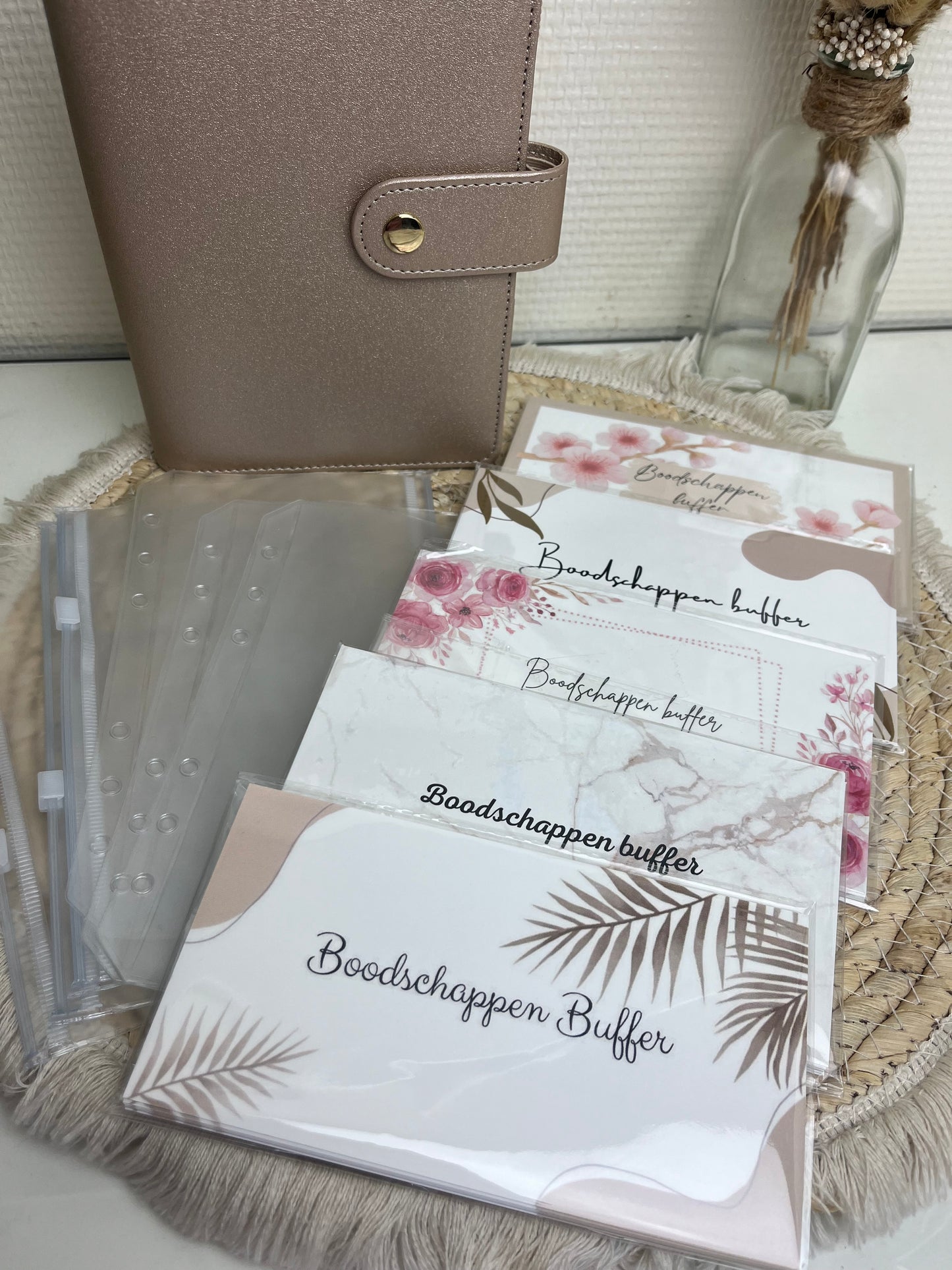 Boodschappen binder metallic A6
